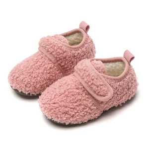 Toddler Winter Boots Warm Plush Baby Girls Boys Snow Boots Children Cotton Boots Soft Bottom Comfortable Kids Home Shoes