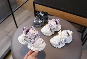 Toddlers PU Mesh Shoes Baby Walking Girl Princess Sandals Soft Soles Non slip 0 1 3 Year Old Summer Shoes