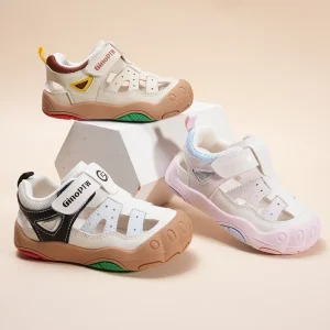 Toe protection Little One Kids Sandals Hook and loop Boys Girls Sandals Children’s Adjustable Strap Summer Sandals
