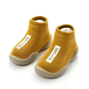 Unisex Breathable Infant Toddler Anti kick Slip On Terry Combed Slouch Comfort Mesh Baby Sock Shoes