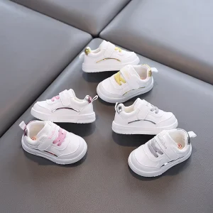 Top Selling Unisex Toddler Sports Sneakers Breathable Kids Running Shoes Soft Bottom Spring Autumn Hook Loop Closure Anti Slip