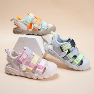 Travel Sandals for Kids Summer Toe Protection Toddler Sandal School Sandals for Children