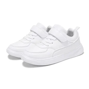 Trend Custom Safety Colorful Flat Knit Woven Casual Sports Streetwear Boys Girls Kids’ Sport Shoes Upper Synthetic