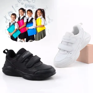 Trendy Black Sneakers Kids Teenager Lightweight Comfortable Sport Sneakers Chaussures Enfants Kids School Shoes Children’s Shoes