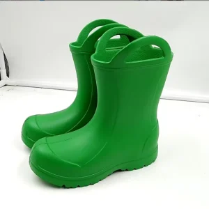 Trendy Custom 100% Waterproof EVA Rain Boots for Kids Light Weight for Winter and Summer Durable Warm Rain Shoes