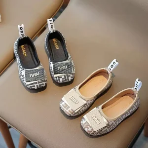 Trendy Kids Sandals for Boys Girls Fashion Letter Design Soft Comfortable Slip on Children Shoes