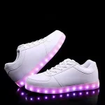 USB Charge Unisex Flashing Adult Light up Kids LED Shoes Dance Party Decoration