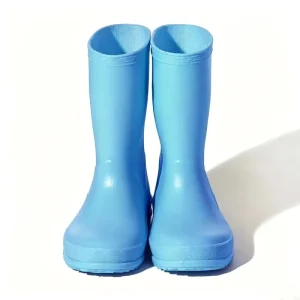 Unbranded Classic Mid Calf Lightweight Waterproof Slip On Children Rain Boots Solid Custom Color Outdoor Camping Shoes All