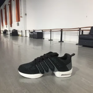 Unisex Adult and Kid Dance Sneakers Flexible Mesh Upper Split Sole with Air Cushion Comfortable Dancing Shoes