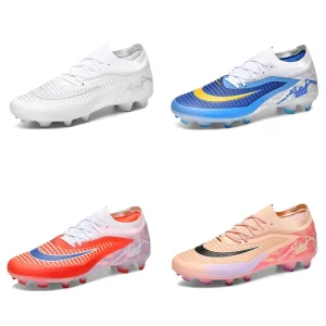 Unisex All Seasons Durable TPU Carbon Midsole Polyester Upper Outdoor Sport Soccer Shoes for Adults & Kids Training