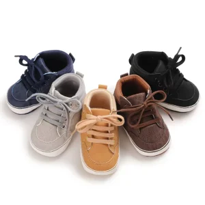 Unisex Anti Slip Newborn Moccasin Baptism Shoes Baby 0 1 Year Toddler Infant Sport First Walkers Casual Infant Shoes Sock