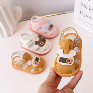 Unisex Baby Boy Girl Summer Beach Toddler Close Toed Shoes Newborn Infant First Walkers Breathable Sandals for Baby