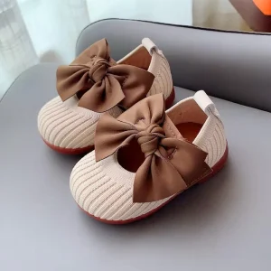 Unisex Baby Princess Infant Toddler Shoes Soft Sole Single Shoes 0-1-2 One Year Old Flying Woven Embroidered Spring