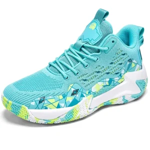 Unisex Basketball Style Shoes for Kids Youth Running Walking Sneakers Summer Mesh Breathable Design Autumn