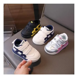 Unisex Casual Flats Skate Sneakers Baby Leather Toddler Sports Shoes with Soft Soles Infant Crib Casual Boy’s Shoes