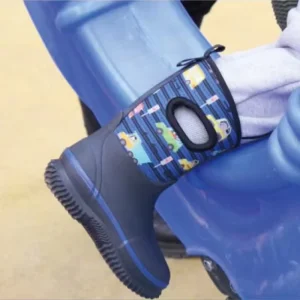 Unisex Child Waterproof Rubber Neoprene Winter Rain Boot for Kids Factory Direct Thermal for Summer and Autumn
