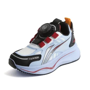 Unisex Children’s Sports Shoes Soft Sole Casual Running Shoes Rotating Button High Boys Girls Spring Autumn Summer Winter