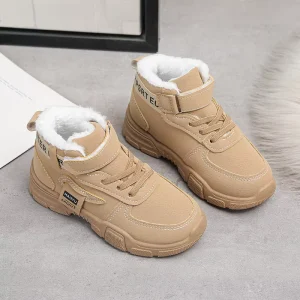Unisex Children’s Winter Boots New Sports Shoes Zip Closure Casual Warm Autumn Spring Sport Fashion Boys Girls