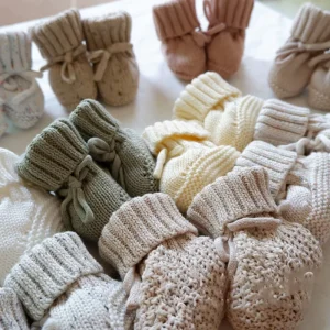 Unisex Customized Newborn Infant Knitwear Shoes 0-3 Years Old Cute Baby Warm Shoes for Spring and Autumn Seasons