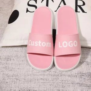 Unisex Cute Kids Sandals Home Woman Slipper Logo Design Rubber Beach Flip Flops Cartoon Slippers Custom