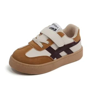 Unisex High Quality Training Shoes Spring Autumn Casual Leather Sneakers Soft Sole White Boys Girls School Shoes