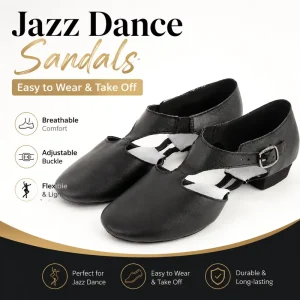 Unisex Jazz Ballroom & Latin Dance Sandals & Cowhide Sneakers With Cotton Lining EVA/Genuine Leather Outsole NP530-A-OEM/ODM
