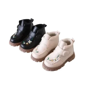 Unisex Kids Ankle Boots Non-Slip Warm Boot for Outdoor Walking for Spring Season
