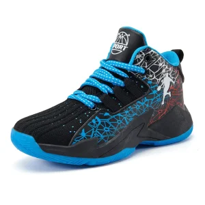 Unisex Kids Basketball Shoes Flyknits Breathable Comfortable Sports Sneakers Big Size 31 45
