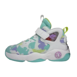 Unisex Kids Basketball Shoes MD Midsole Rubber Outsole Customizable Breathable Mesh Training Sneakers Spring