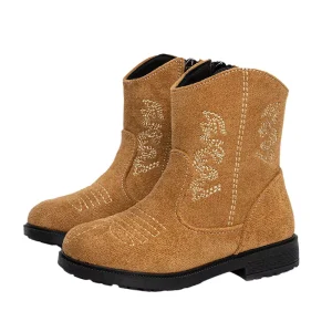 Unisex Kids Boots Durable Waterproof Comfortable Lightweight for Outdoor Activities Cowboy Boots for Children
