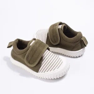Unisex Kids Canvas Casual Sneakers Wide Comfortable Toe TPR Non slip Wear Resistant Sole Customizable Fabric Patterns