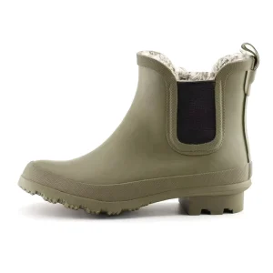 Unisex Kids Chelsea Boots with Plush Lining Light Weight Rain Shoes for Winter Autumn and Summer Rubber Insole Upper Position