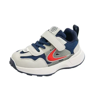 Unisex Kids Mesh Running Shoes Breathable Boys Girls Walking Shoes Autumn Season PU New Spring Sports Shoes