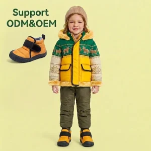 Unisex Kids Outdoor Anti-slip Winter Warm Boots Children Daily Short Waterproof Boots Footwear