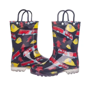 Unisex Kids Rain Boots Lightweight PVC Waterproof Knee High Winter Transparent for All Seasons