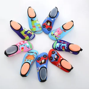 Unisex Kids Water Shoes Cartoon Print Air Layer + EVA + TPR Non Slip Quick Dry Aqua Socks For Beach Swim