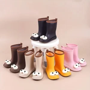 Unisex Kids Waterproof Rain Boots With Cute Cartoon Animal Design Breathable and Lightweight for Autumn for Boys and Girls