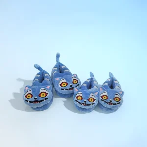 Unisex Kpop Demon Hunter Tiger Character Winter Autumn Warm Outdoor Slippers Children Parent Child Shoes Plush Toy