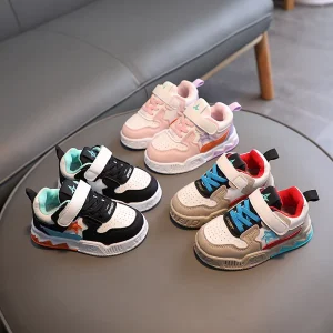 Unisex Lightweight Soft Bottom Breathable Non-slip Walking Shoes Kid Sneakers Children’s Sports Shoes