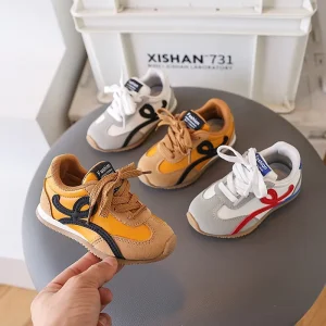 Unisex New Fashion Casual Shoes Kids Baby Soft PU Material Anti slip Sole Spring Autumn Style Summer