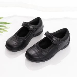 Unisex PU Leather Black Party School Loafers Shoes for Kids Uniform Autumn Winter