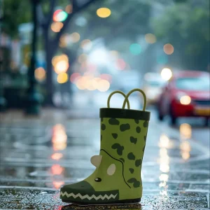Unisex Rubber Rain Boots for Kids Hard Wearing Light Waterproof for Winter Summer Autumn Round Toe Design Work Manufacturer
