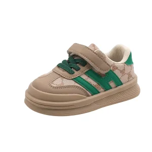Unisex Soft Leather Baby Sneakers Kids Casual Running Crib Shoes for Boys and Girls Breathable First Walking Shoes
