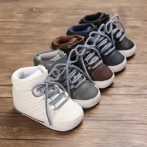 Unisex Soft-Sole Toddler Sneakers Casual Baby Shoes for Spring 0-1 Years Old Slip-On Closure