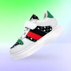 Unisex Sports Shoes for Kids Teens Casual Buckle Strap Canvas Leather Original PU Insole Skateboarding Running Girls