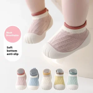 Unisex Spring Autumn Infant Knitted Shoes 1 3 Years Old Boys Girls Soft Sole Non Slip Breathable Mesh New Baby Walking Shoes