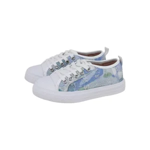 Unisex Stylish Casual Shoes Children’s Lace up Texture Canvas Sneakers for Kids