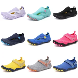Unisex Summer Barefoot Water Shoes for Kids Anti-Slip Outdoor Beach Sports Lightweight Quick-Drying Comfortable Flexible