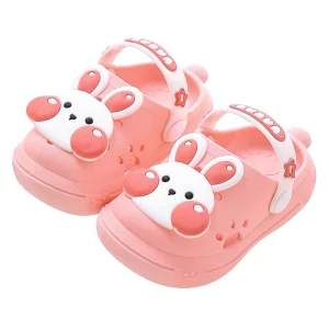 Unisex Summer PVC Fashion Trendy Waterproof Breathable Anti slip Slides Sandals Cartoon Kids Slippers