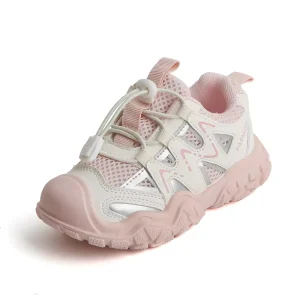 Unisex Summer Sports Shoes for Kids Casual Mesh Outdoor Hiking for Boys Girls Anti Kick with Rubber Insole for Dad Baby